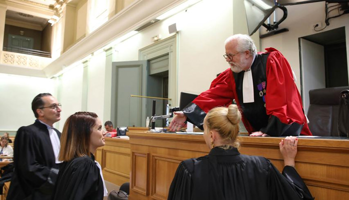 Bordeaux : 18 ans de réclusion criminelle pour le gourou « Zeus » - Crédit photo : © Les avocats de la partie civile et l’avocat général, lundi avant que ne débute le procès devant la cour d’assises de la Gironde. © Crédit photo : Stéphane Lartigue / “SUD OUEST”