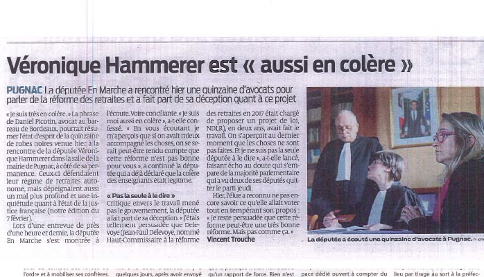 Véronique Hammerer est "aussi en colère"